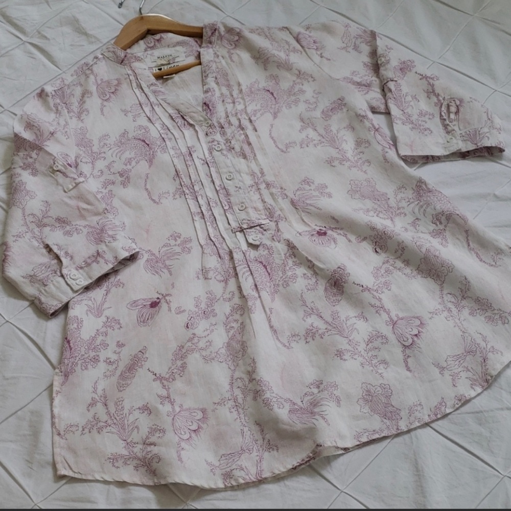 Malvin Linen Tunic Top